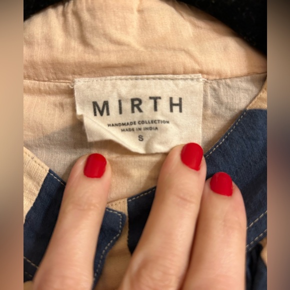 Mirth Bergen Patchwork Jacket in Navy/Peach - Picture 5 of 11